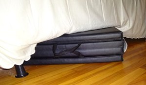 Once folded up, you can easily hide it under the bed, or carry ot to another room